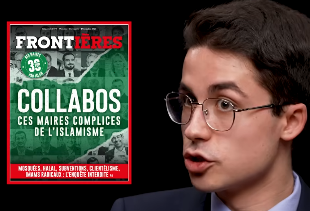 Capture d'écran de E.A. Beauregard chez Frontières, un groupe de pression fasciste.